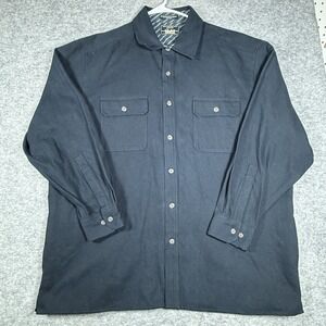 Levi Strauss Jacket Shacket Men XXL Blue Lined Heavyweight Flannel